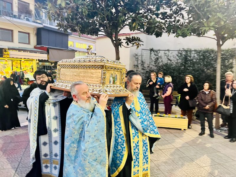 Η ΣΥΝΑΞΗ ΤΟΥ ΟΣΙΟΥ ΓΕΩΡΓΙΟΥ ΤΟΥ ΝΕΟΥ ΟΜΟΛΟΓΗΤΟΥ (ΚΑΡΣΛΙΔΗ) ΚΑΙ Η ΕΟΡΤΗ ΤΟΥ ΕΥΑΓΓΕΛΙΣΜΟΥ ΤΗΣ ΘΕΟΤΟΚΟΥ ΣΤΗΝ ΙΕΡΑ ΜΗΤΡΟΠΟΛΗ ΔΡΑΜΑΣ  